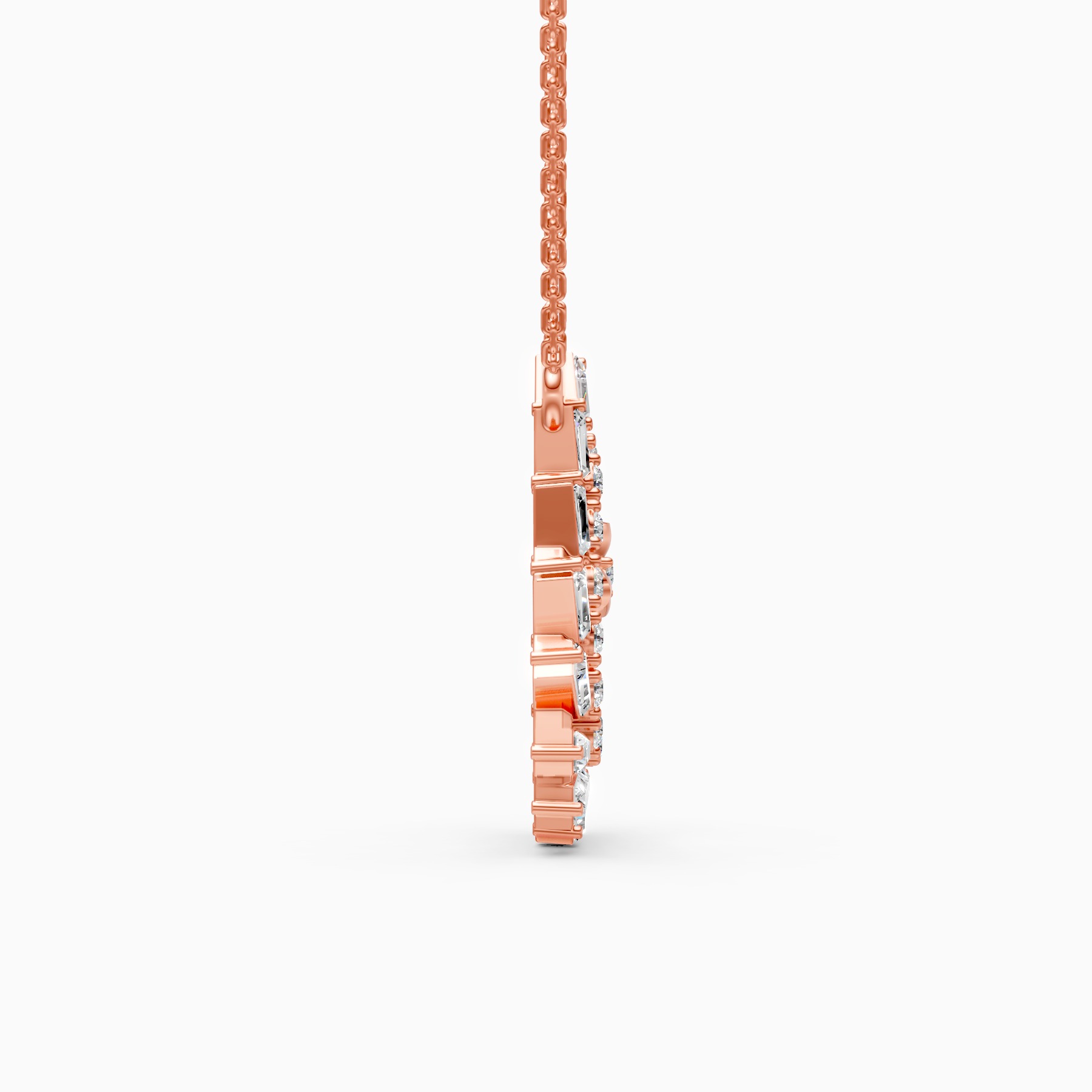 Intricate Spiral Lab Grown Diamond Pendant